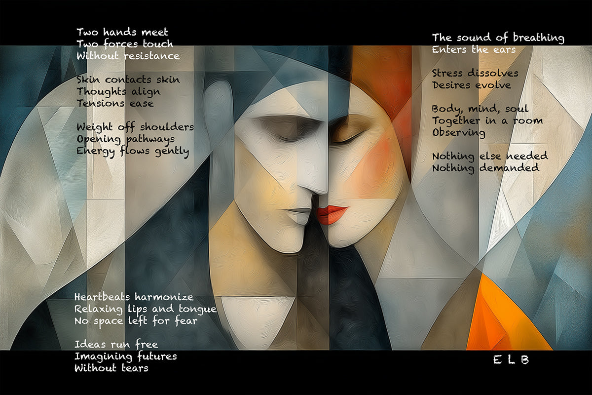 Coffee Create 2 poetry art print with coffee and creativity by E. Laurence Bake"