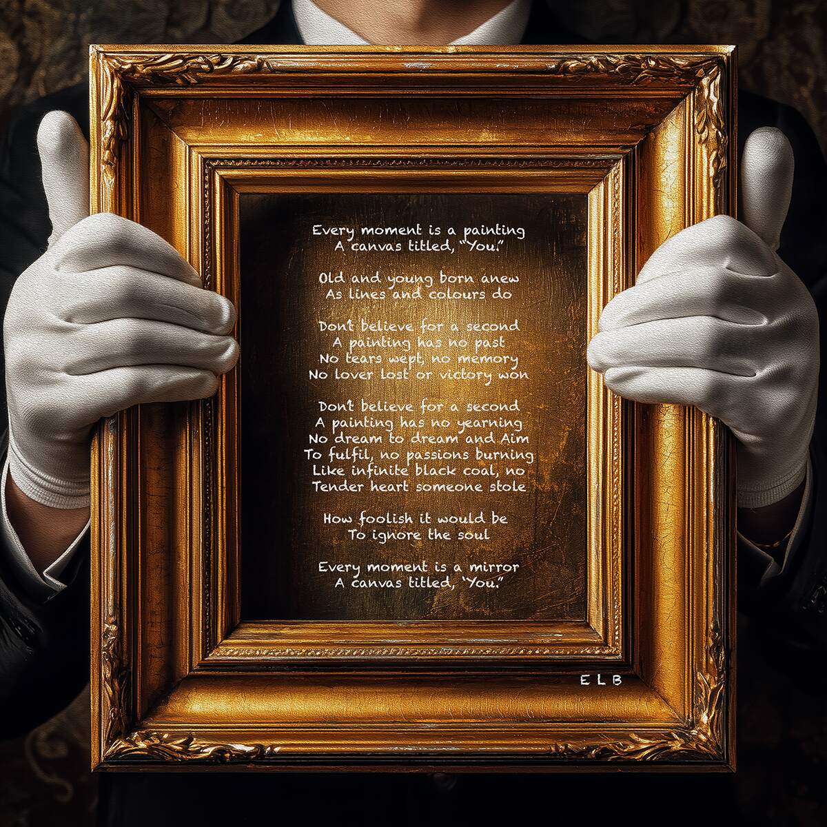 You poetry art print with personal connection by E. Laurence Bake